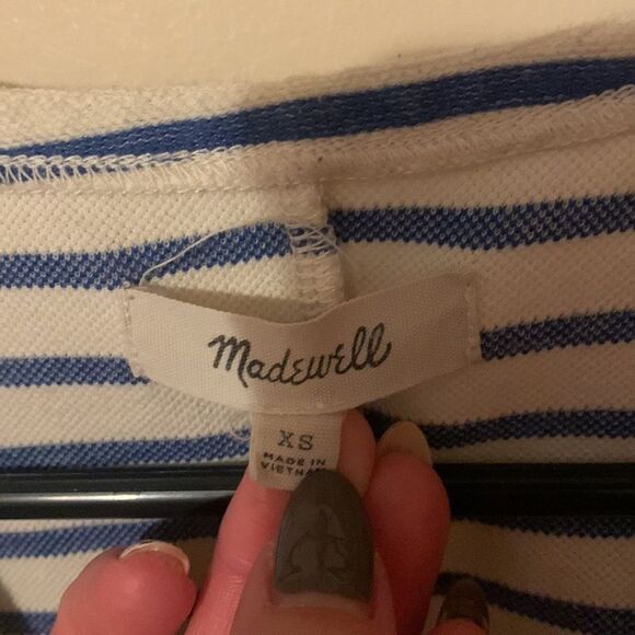 Madewell Striped Vacances Dress V Neck size XS - Picture 4 of 5